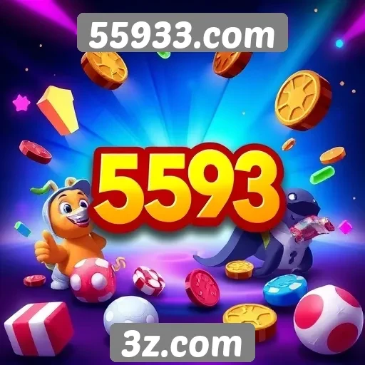 Variedade de jogos oferecidos no site 55933.com